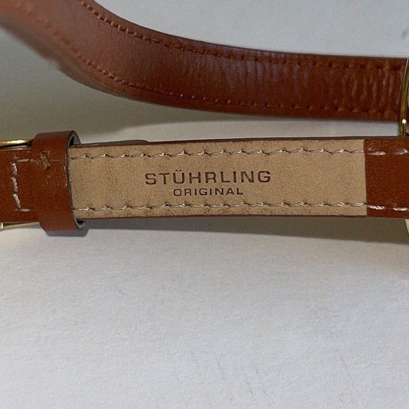 Stuhrling Original Gold Tone Double Wrap Narrow Band Wrist Watch - Picture 4 of 5